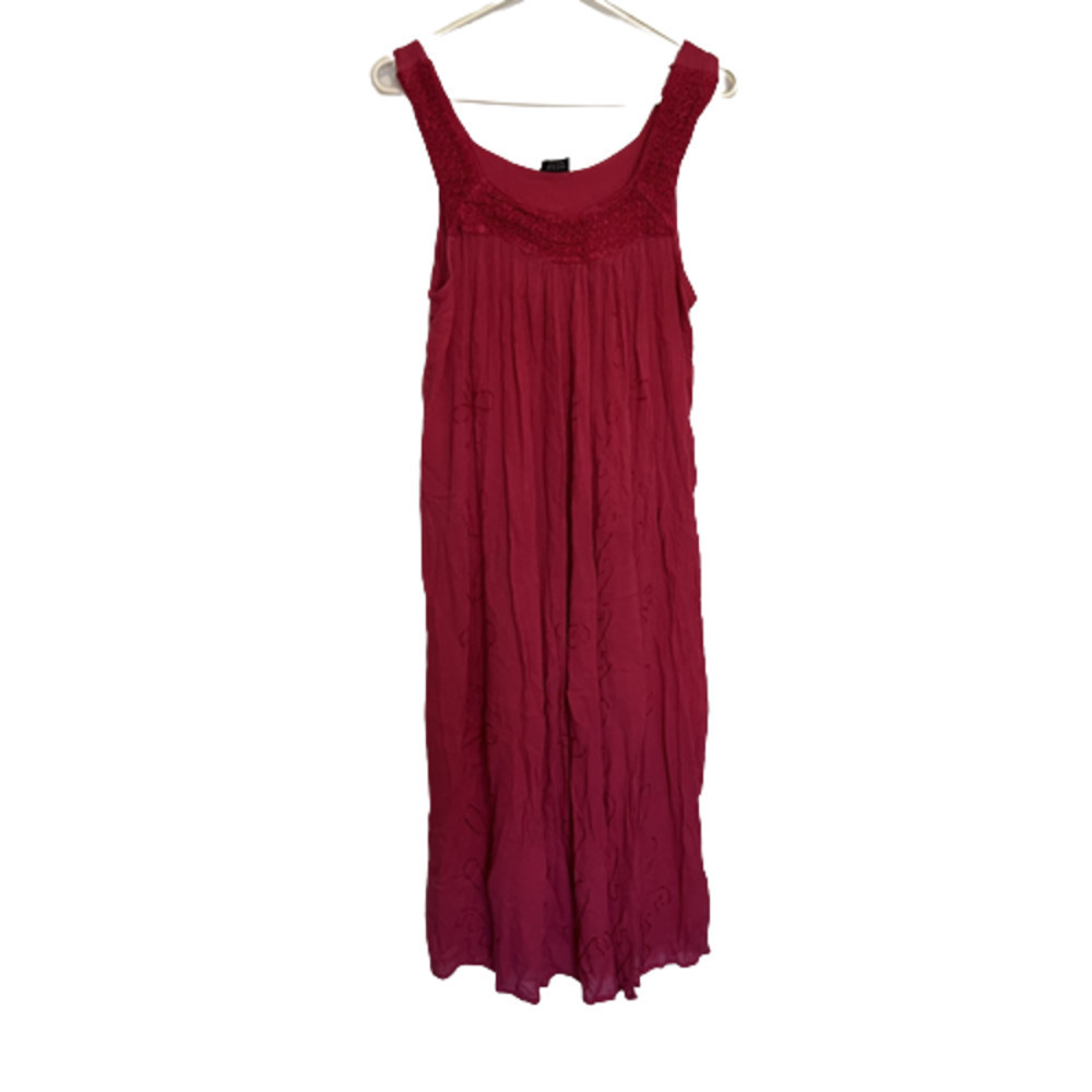 5/ $25 FEELINGS pink red casual cover up dress free size
